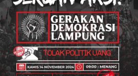 Gerakan Demokrasi Lampung Tolak Politik Uang. 