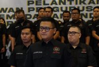 Ketua DPD Pemuda Petani Lampung Ahmad Giri Akbar dan Sekretaris DPD Pemuda Tani Fitra Alfarisi. 