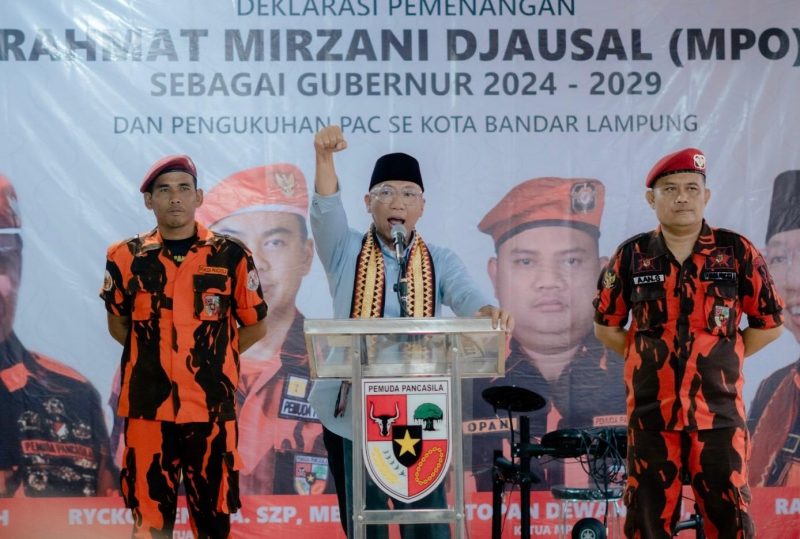 Rahmat Mirzani Djausal, Wakil Ketua MPO Pemuda Pancasila Provinsi Lampung. 