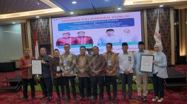 Debat publik calon gubernur dan wakil gubernur Lampung yang diselenggarakan oleh Ombudsman RI Perwakilan Lampung. 