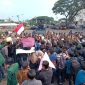 Mahasiswa geruduk kantor DPRD Lampung Tolak Politik Uang. 