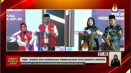 Tangkap Layar Youtube Debat Publik Kedua Calon Wali Kota dan Wakil Wali Kota Bandar Lampung 2024.