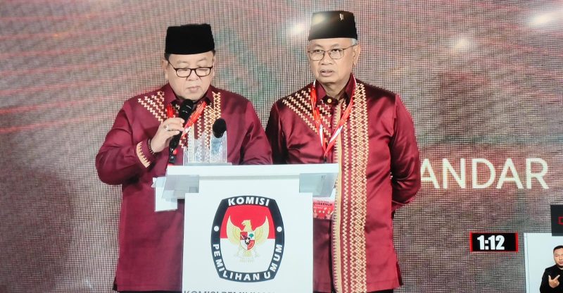 Calon gubernur Lampung Arinal Djunaidi memaparkan Visi-Misi di debat ketiga. Foto: Wildanhanafi/berandalappung.com.