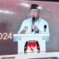 Calon gubernur Lampung Rahmat Mirzani Djausal saat memaparkan Visi di debat terakhir. Foto: Wildanhanafi/berandalappung.com