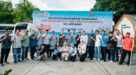 Pelepasan Ekspor Perdana Rumput Laut Biostimulan ke Jepang. 