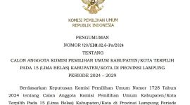 Pengumuman ini disampaikan melalui Surat Keputusan Nomor 120/SDM.02.6-PU/2024 yang merujuk pada Keputusan KPU Nomor 1728 Tahun 2024.
