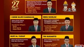 KPU Way Kanan Resmi dilantik oleh KPU RI. Ilustrasi/berandalappung.com/Wildanhanafi.