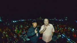 Kampanye terakhir calon pasangan calon gubernur dan wakil gubernur Lampung di Lampung Selatan. 