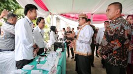 Pj. Gubernur Lampung Samsudin bersama jajaran Forkopimda Provinsi Lampung meninjau sejumlah Tempat Pemungutan Suara (TPS) di Kota Bandar Lampung, Pesawaran, dan Kota Metro. 