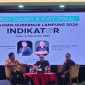 Dari data yang masuk sebesar 81,73%, pasangan nomor urut 2, Rahmat Mirzani Djausal-Jihan Nurlela, meraih 82,8% suara. Foto: Wildanhanafi/berandalappung.com