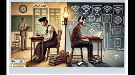 Perbandingan mental mahasiswa zaman dulu dan mahasiswa zaman sekarang dari perspektif pengamat pemberdayaan masyarakat. Foto: Picsart berandalappung.com