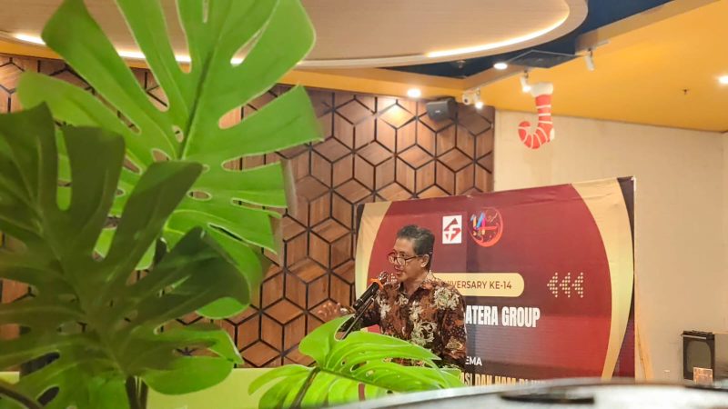 Oyos Saroso HN, tokoh pers Lampung. Foto: Wildanhanafi/berandalappung.com