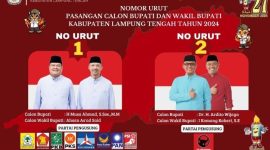 Tangkap layar Instagram KPU Lampung Tengah. 