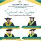 Elvira Umihani, memberikan ucapan selamat kepada empat dosen Fakultas Pertanian Universitas Lampung yang resmi dikukuhkan sebagai Guru Besar. Dokumen: Ikaperta Unila. 