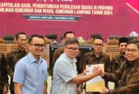 KPU Lampung mencatat terdapat enam pasangan calon (paslon) kepala daerah yang mengajukan gugatan hasil Pilkada ke MK. Foto: Wildan hanafi/berandalappung.com