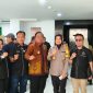Humas Polda Lampung Kombes Pol Umi Puji Astuti bersama pengurus AMSI Lampung. Foto: Wildanhanafi/berandalappung.com