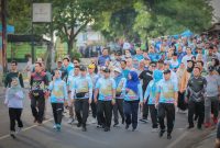 PJ Gubernur Lampung Jalan Sehat HUT Korpri ke-53. Foto: Adpim