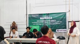 Komisariat Persiapan UTB Lampung melaksanakan maperca perdana. Foto: Wildanhanafi/berandalappung.com