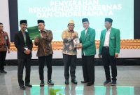 Menteri Koordinator Bidang Pangan, Zulkifli Hasan (Zulhas), dalam acara penutupan Rapat Kerja Nasional (Rakernas) II Pengurus Besar (PB) Mathla'ul Anwar. 