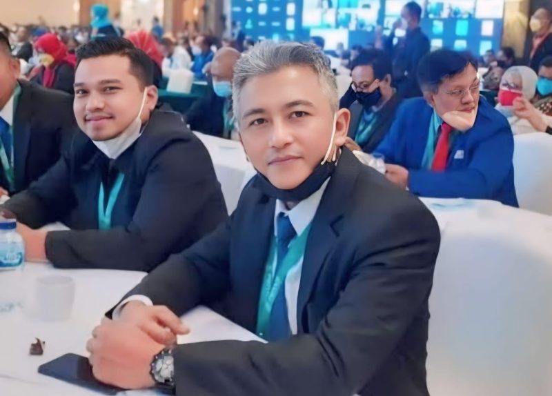 Ketua Peradi Kota Agung Ahmad Bajuri di acara Peradi Bali. 