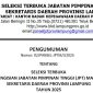 Pemprov Lampung Buka Seleksi Terbuka Jabatan Sekdaprov Lampung. 