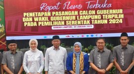 Sah! KPU Lampung tetapkan Mirza-Jihan sebagai gubernur dan wakil gubernur Lampung terpilih. Foto: Wildanhanafi/berandalappung.com