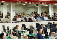 Wakil gubernur Lampung terpilih hadiri rapat paripurna DPRD Lampung. Foto: Wildanhanafi/berandalappung.com
