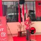 Bupati Lampung Utara Terpilih, Hamartoni disaat sampaikan pidato di Mimbar Demokrasi PDIP Lampung. Foto: Wildanhanafi/berandalappung.com