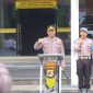 Kapolresta Bandar Lampung, Kombes Pol Alfret Jacob Tilukay pimpin apel perdana. 