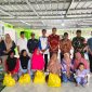 PWI Lampung dan Warga Coffe salurkan bantuan kepada korban banjir. Foto: Wildanhanafi/berandalappung.com