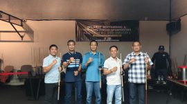 SIWO PWI Lampung sukses menggelar Turnamen Biliar Cup 1 di Dracen Billiard House, Bandar Lampung. Foto: Wildanhanafi/berandalappung.com
