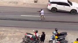 Tangkapan layar polisi berhasil lumpuhkan diduga komplotan pencuri motor di Kedamaian Bandarlampung. 