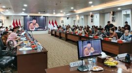 Zoom meeting bersama Presiden Prabowo Subianto. 