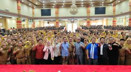 Anggota Komisi IV DPRD Kota Bandar Lampung bersama Kepsek SD dan SMP se- Bandar Lampung usai melaksanakan RDP. Foto: Wildanhanafi