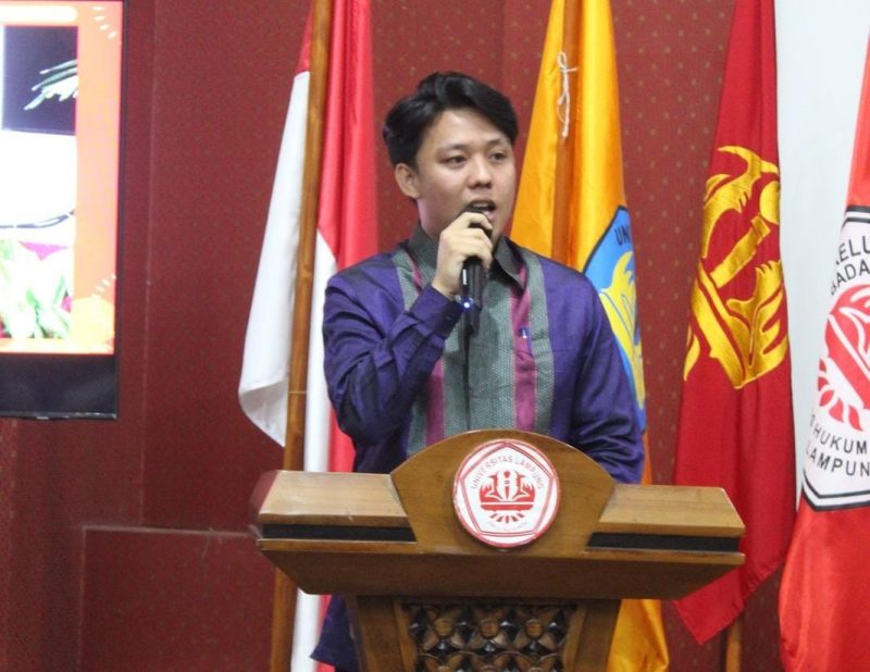 Ketua BEM Unila Ammar Fauzan. Dok: Ist