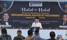 PERADI Bandar Lampung Gelar Halal Bihalal, H. Marindo Kurniawan Sampaikan Amanah Gubernur