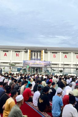 Hangatkan Kebersamaan, Rutan Kelas I Bandar Lampung Laksanakan Sholat Iduladha 1447 H dengan Hikmat