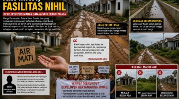 Air Mati, Fasilitas Nihil Developer Perumahan Batara Satu Disorot Warga